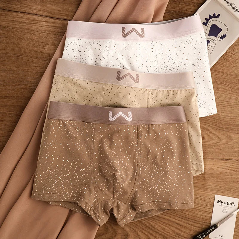 4 PCS SkyPrint Cotton Boxers