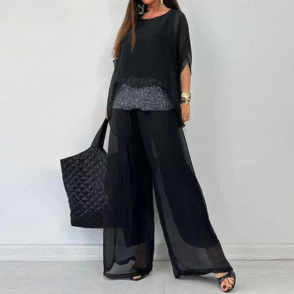 Sequin Chiffon Casual