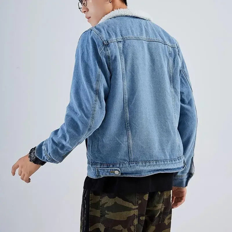 Denim Jacket with Fleece Lining