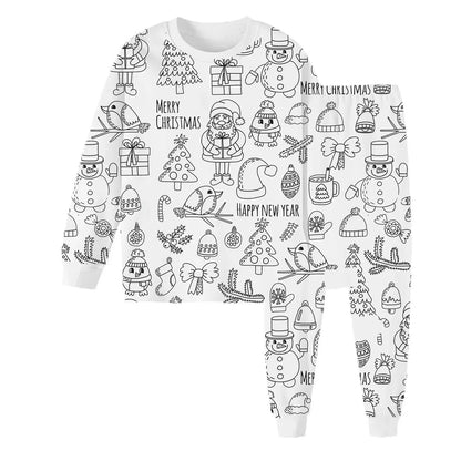 Coloring Pure Cotton Pajama Set