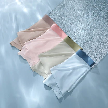 4 PCS Thin Ice Silk Underwear