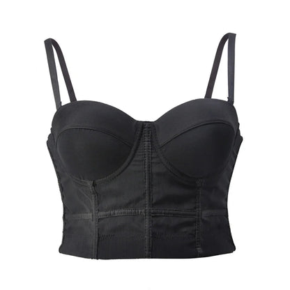 Mesh Push-Up Corset Bralette