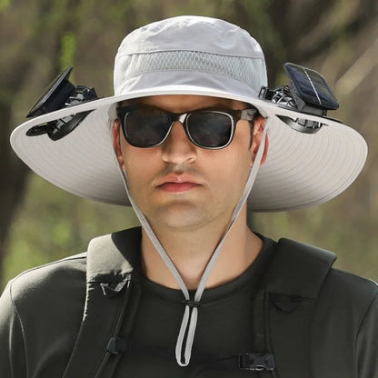 SolarCooler™ – Dual-Powered Fan Hat