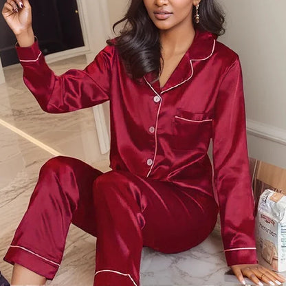 SilkLuxe™ –Cozy Satin Pajama