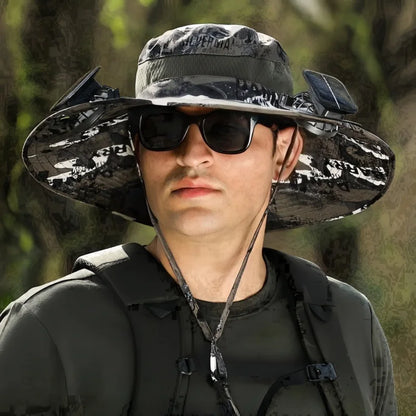 SolarCooler™ – Dual-Powered Fan Hat