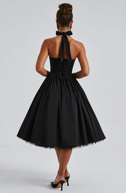 Midnight Muse™ Mesh Bandage Halter Dress