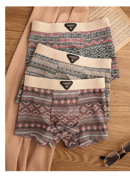 BoldComfort™ 4-Pack Retro Cotton Boxers