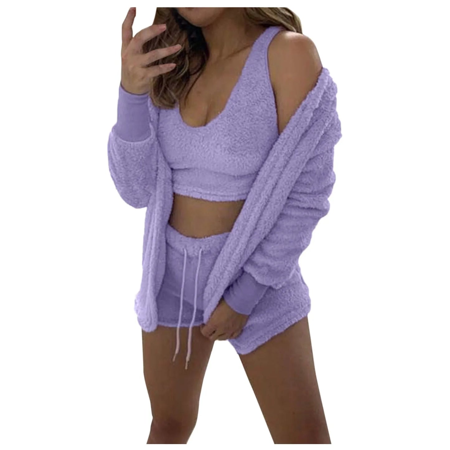 SheCozy Fluffy Pajamas Set