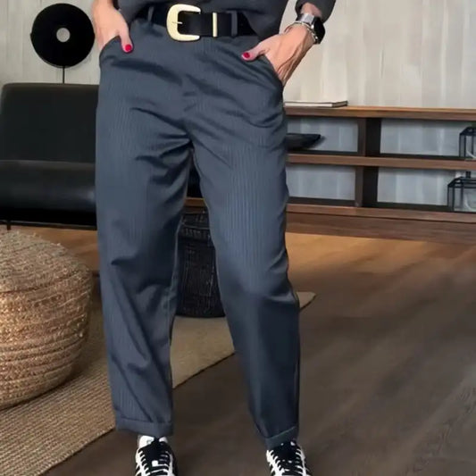 EleganceFit™ High-Waist Blazer Pants