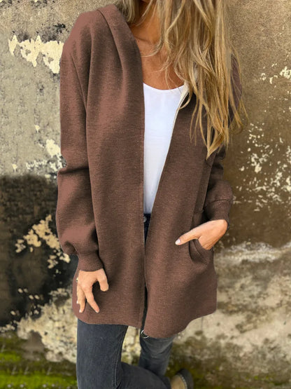 Plus-Size Hooded Jacket