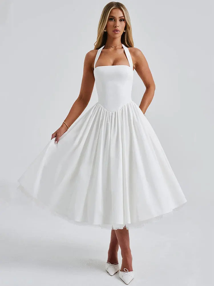 Midnight Muse™ Mesh Bandage Halter Dress