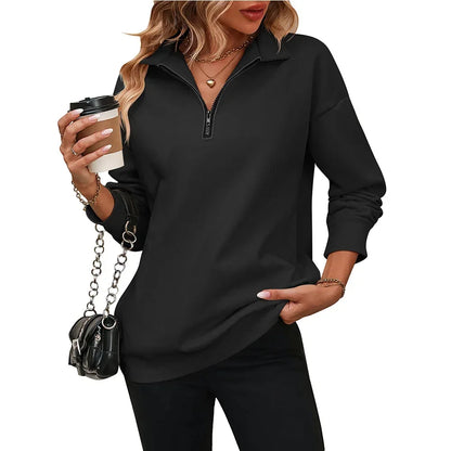 Zip-Up Comfy Casual Pullover