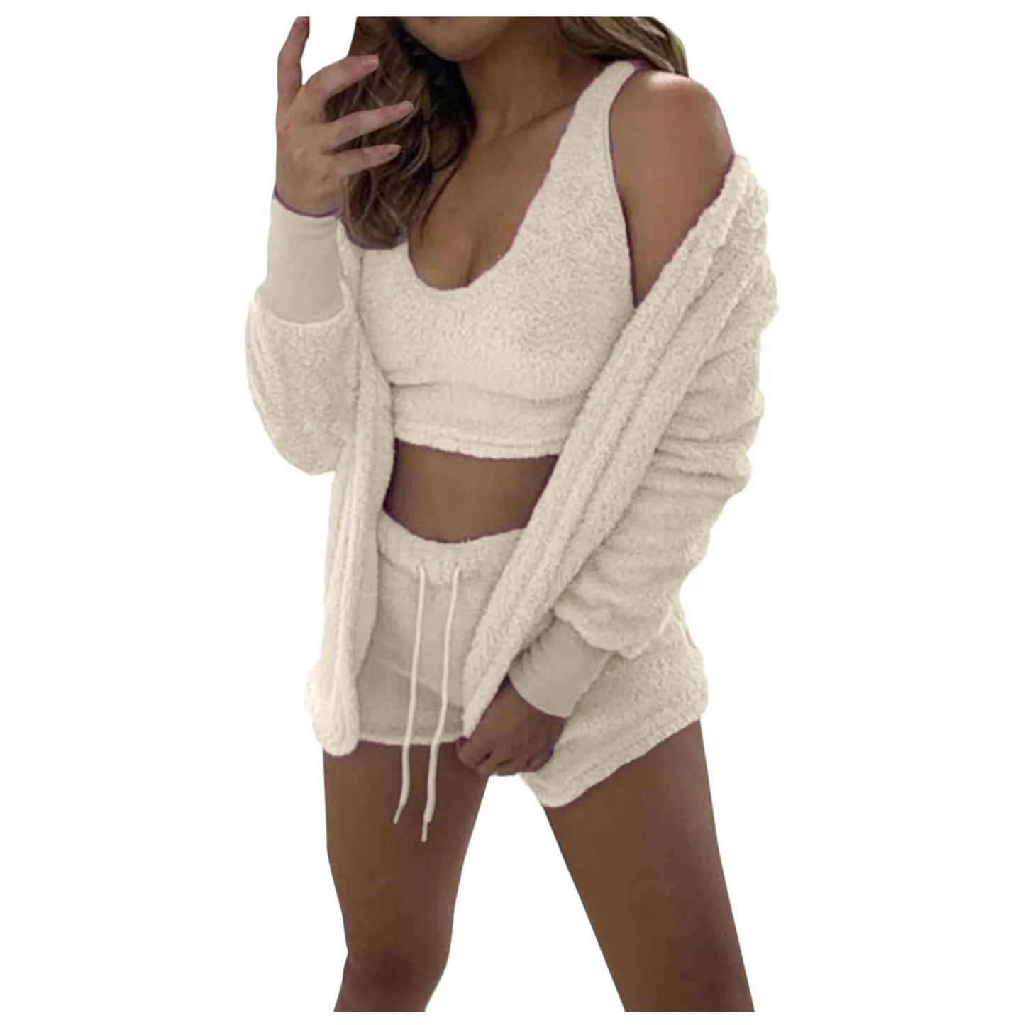 SheCozy Fluffy Pajamas Set