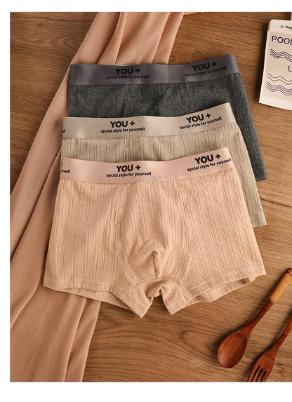 4 PCS - YOU+ Pure Cotton Men's Briefs