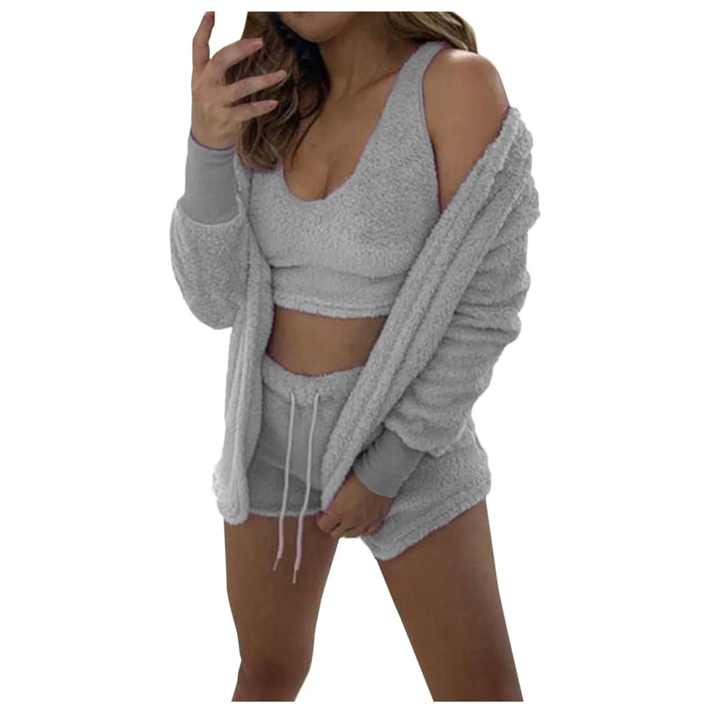 SheCozy Fluffy Pajamas Set