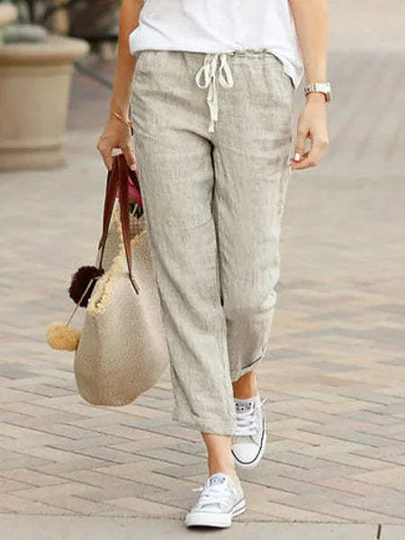 Women Cotton Linen Pants