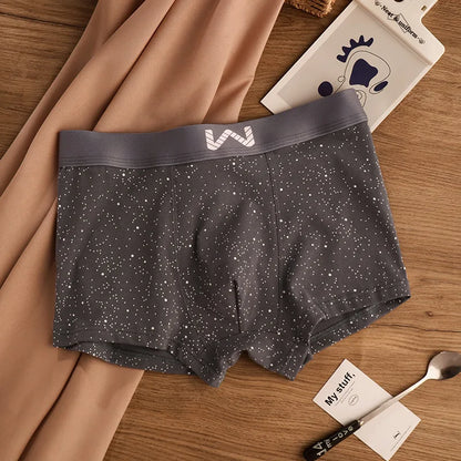 4 PCS SkyPrint Cotton Boxers