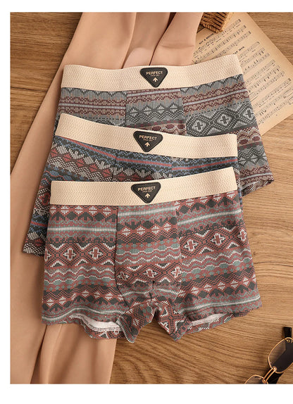 BoldComfort™ 4-Pack Retro Cotton Boxers