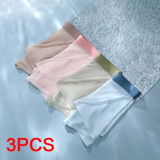 4 PCS Thin Ice Silk Underwear