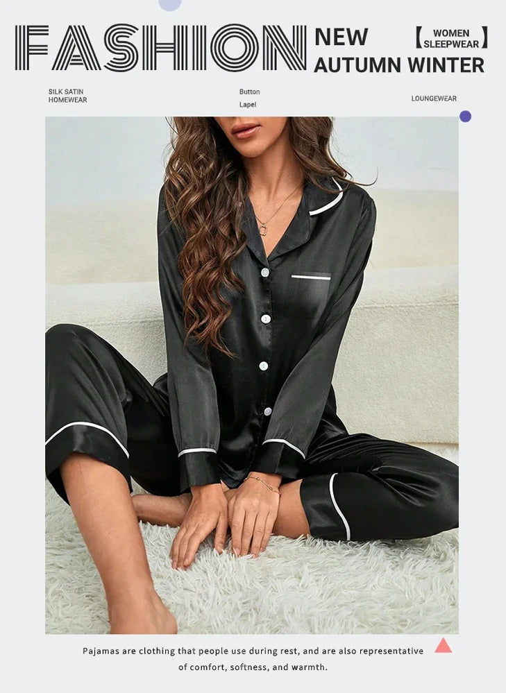 SilkLuxe™ –Cozy Satin Pajama