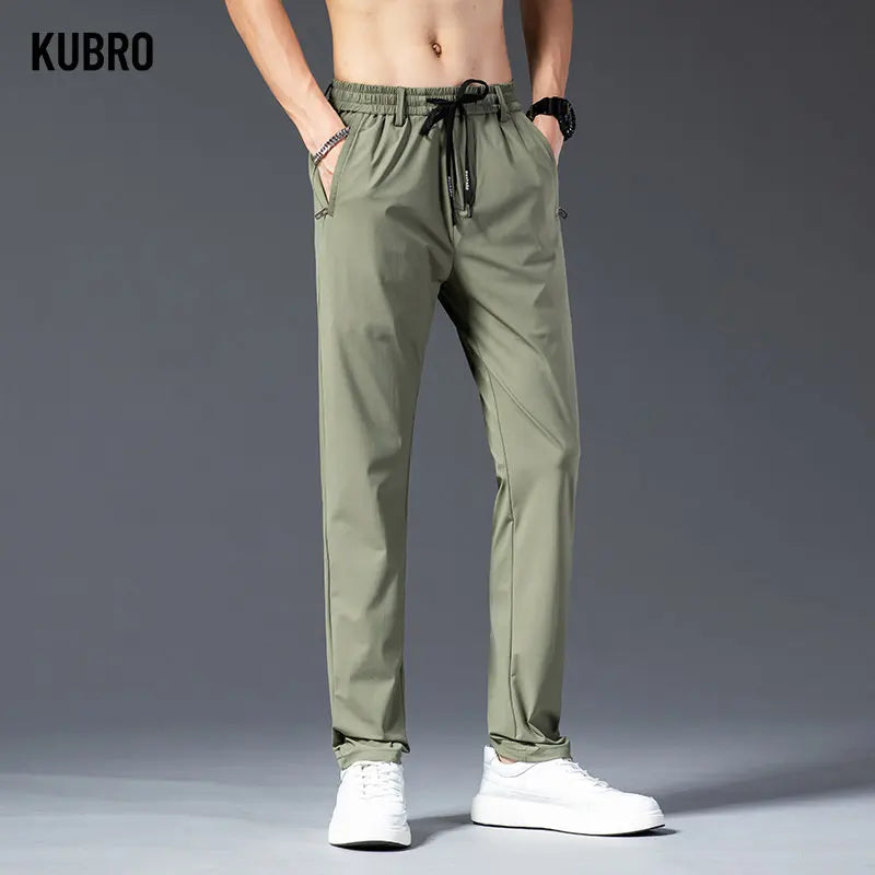 Ice Silk Casual Pants