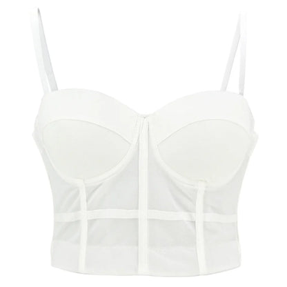 Mesh Push-Up Corset Bralette