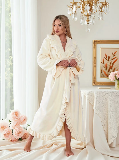 Velura™ Women’s Long Coral Velvet Robe