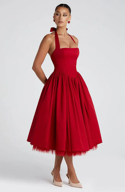 Midnight Muse™ Mesh Bandage Halter Dress