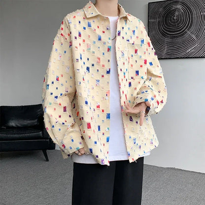 GridLayer™ Oversized Plaid Shirt