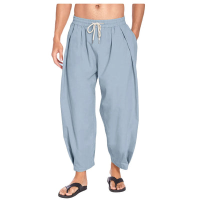 Men's Cotton and Linen Harem Pants