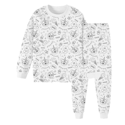 Coloring Pure Cotton Pajama Set