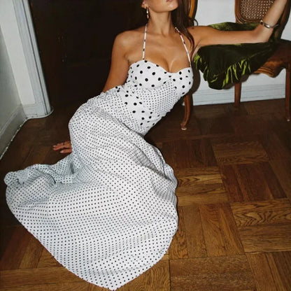 Polka Dot Maxi Dress
