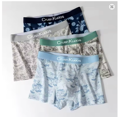 4PCS - PureCotton™ Antibacterial Boxer Trunks