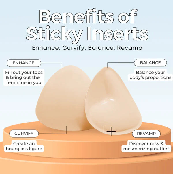 FlawlessLift™ - Double-Sided Sticky Bra Inserts