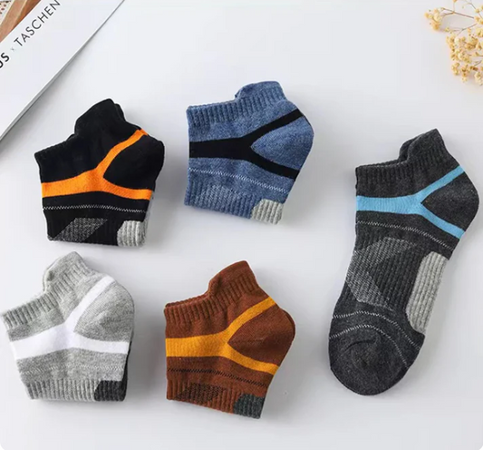 5 Pack Breathable Comfort - Men’s Cotton Ankle Socks