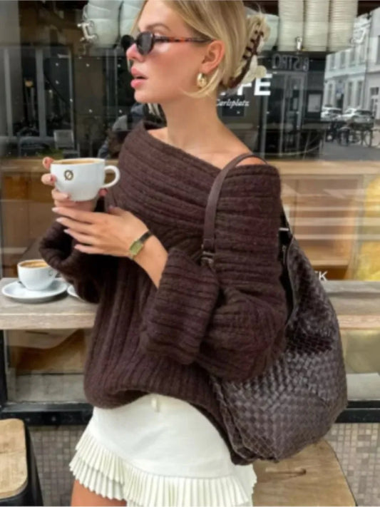 Sleek One-Shoulder Knit™