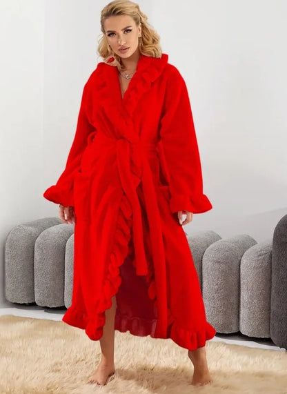 Velura™ Women’s Long Coral Velvet Robe