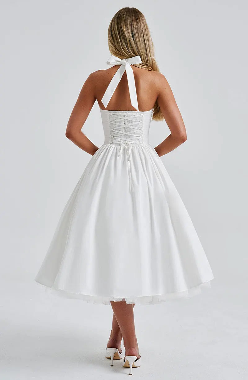 Midnight Muse™ Mesh Bandage Halter Dress
