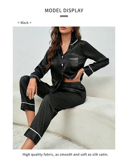 SilkLuxe™ –Cozy Satin Pajama