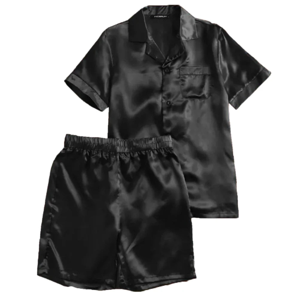 Luxury Ice Silk Pajama Set