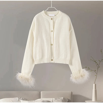 Feather Patchwork Cardigan