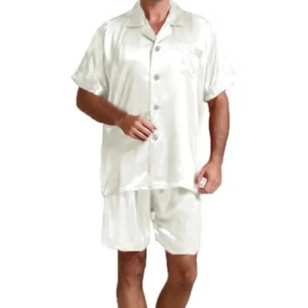 Luxury Ice Silk Pajama Set