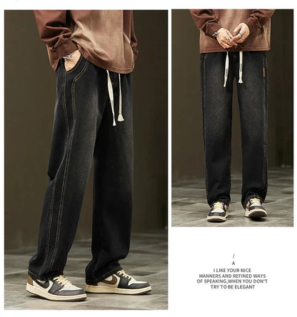 Men's Vintage Loose Straight Jeans