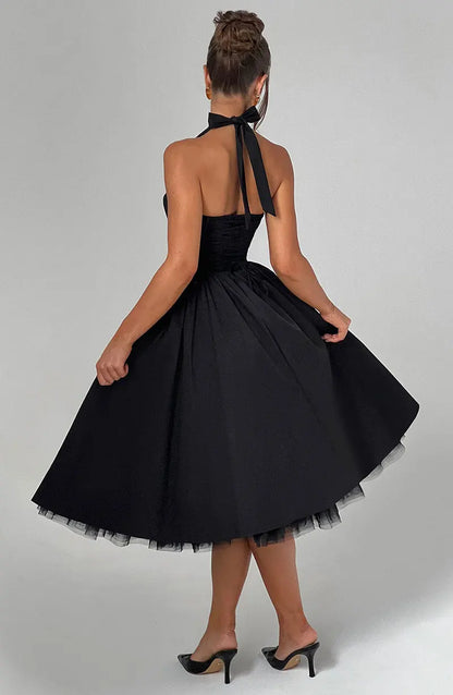 Midnight Muse™ Mesh Bandage Halter Dress