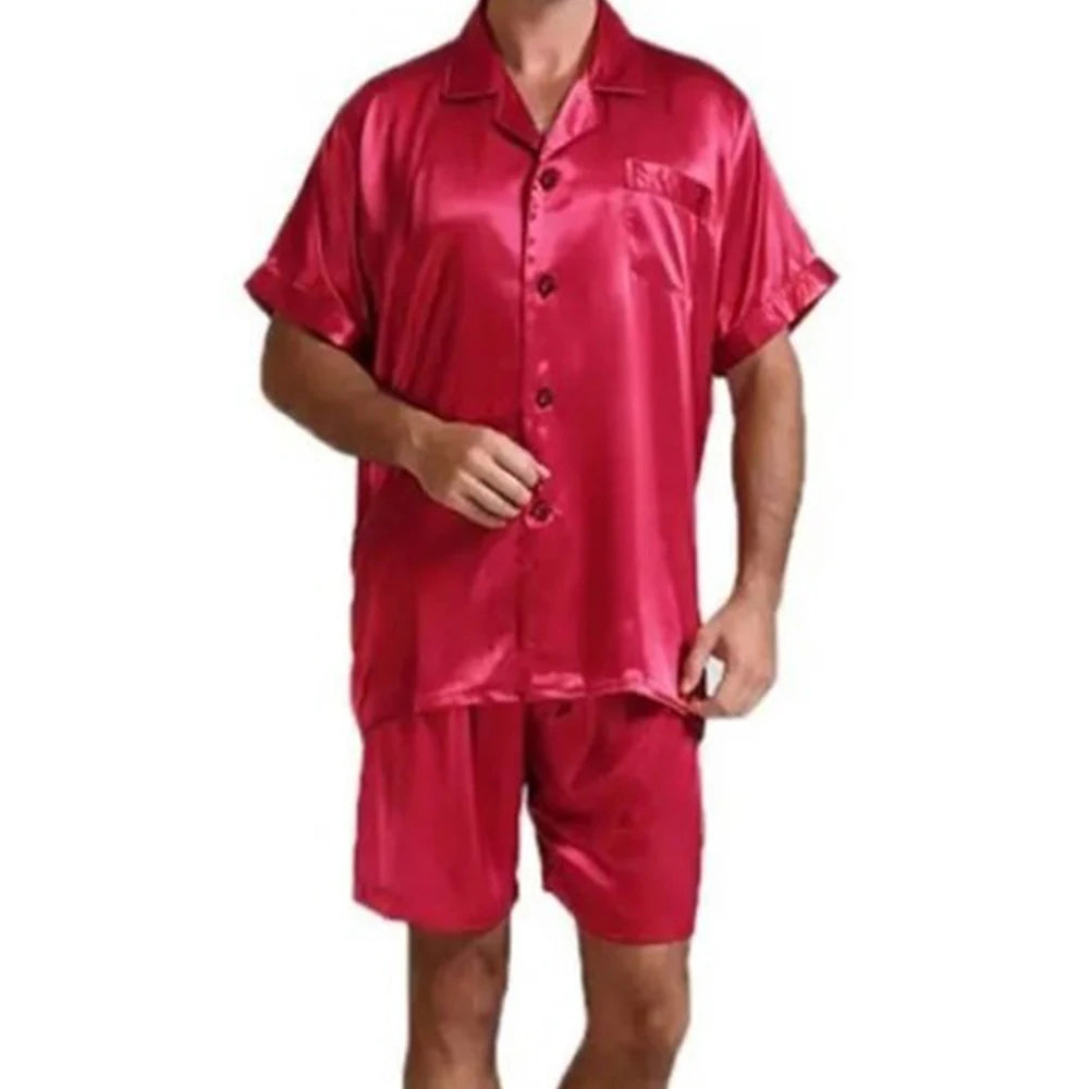 Luxury Ice Silk Pajama Set