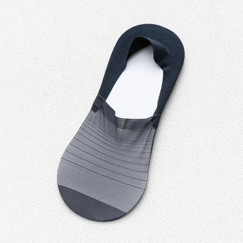 5 Pairs Men’s No-Show Ice Silk Summer Socks