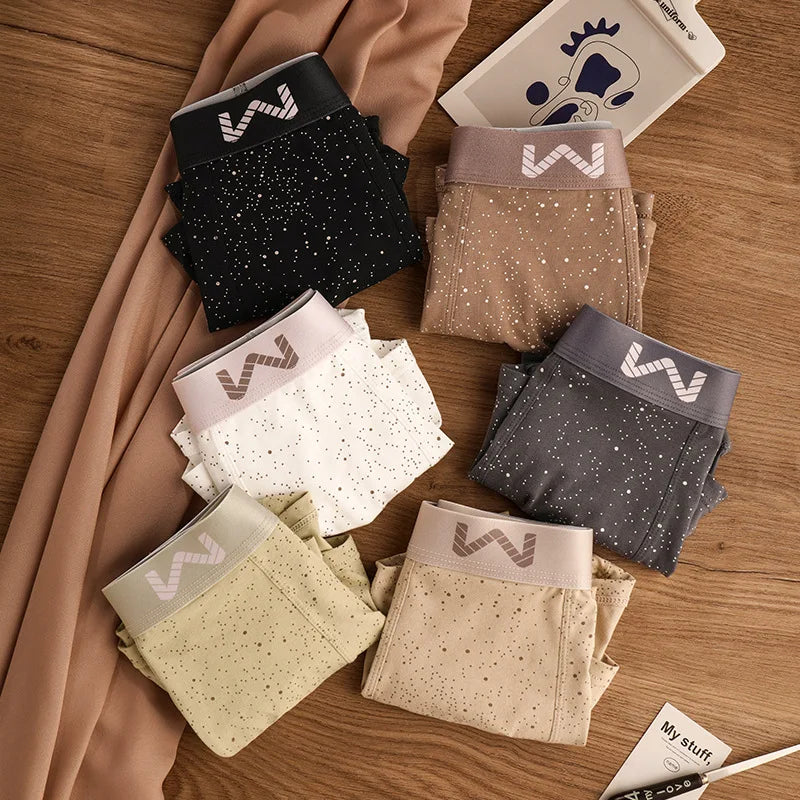 4 PCS SkyPrint Cotton Boxers