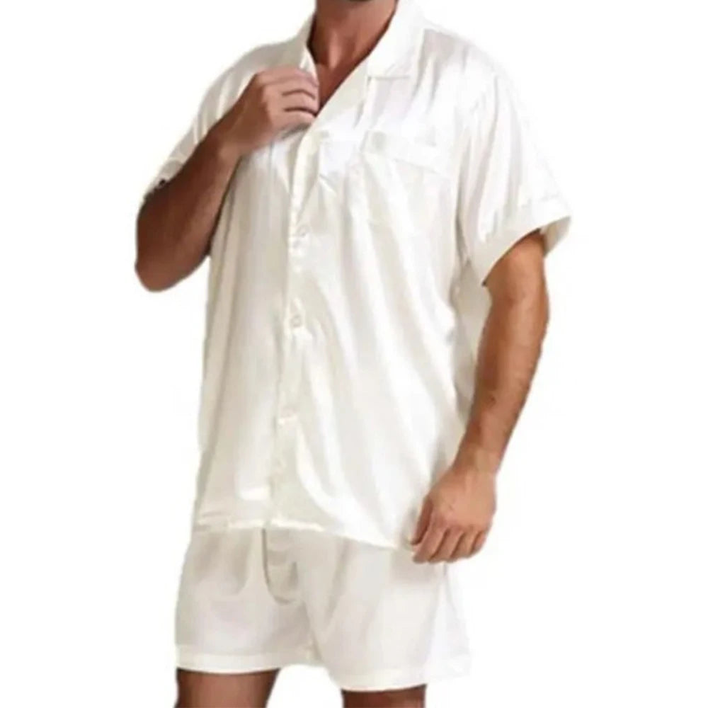 Luxury Ice Silk Pajama Set