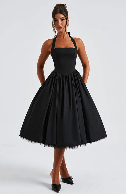 Midnight Muse™ Mesh Bandage Halter Dress