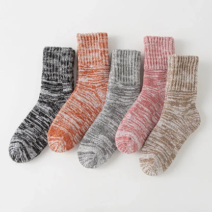 5 Pack - Women’s Warm Cotton Socks (one Size)